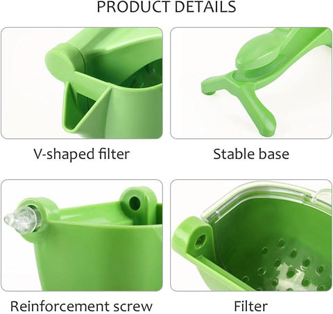 Manual Fruit Press Juicer - Hand Juicer Citrus Squeezer