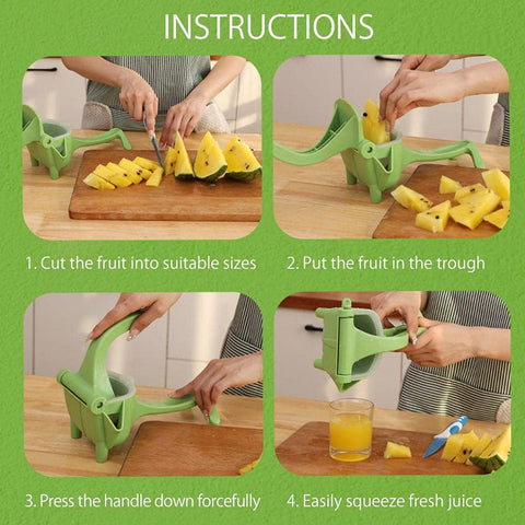 Manual Fruit Press Juicer - Hand Juicer Citrus Squeezer